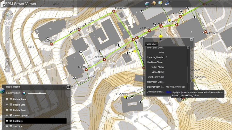 Sewer line map